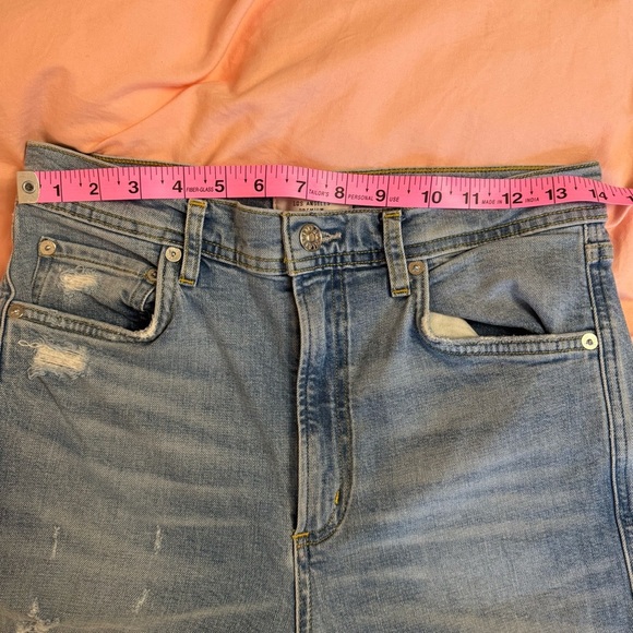 Agolde Light Blue Distressed Skinny Jeans - Picture 9 of 11